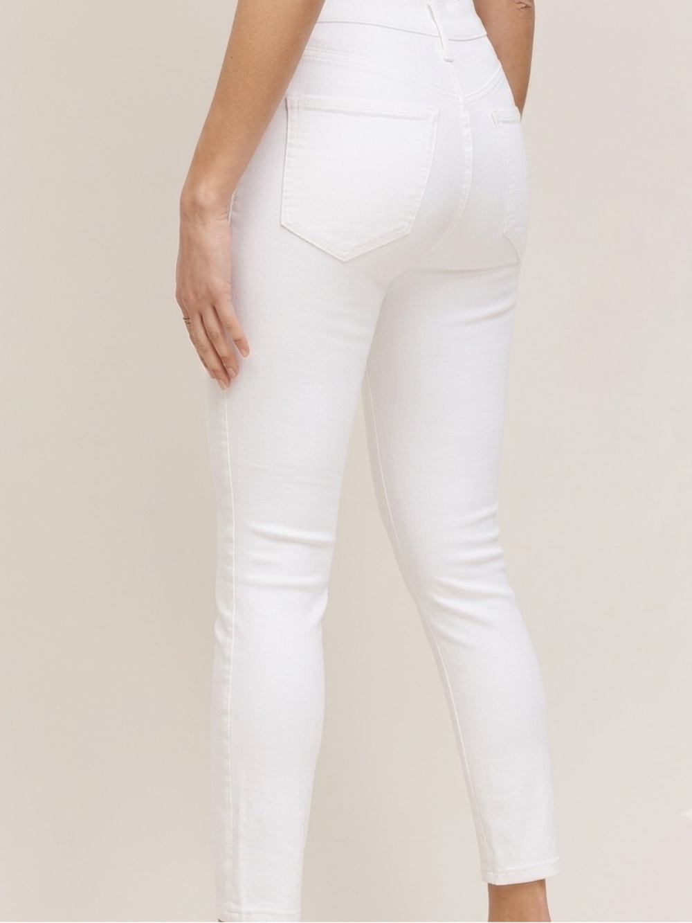 Dynamite| ‘KATE’ Crisp White Denim High Waisted Ankle Skinny Jeans Sz 30